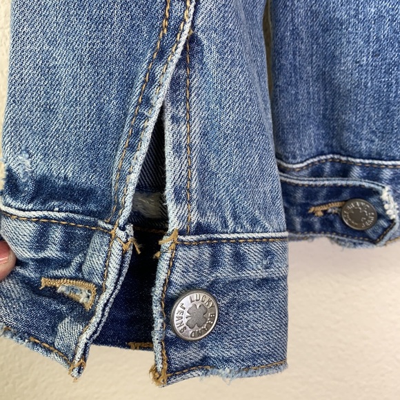 Lucky Brand Distressed Tomboy Trucker Jacket Med - Picture 9 of 14